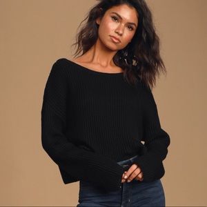 Cotton Candy LA Black Sweater